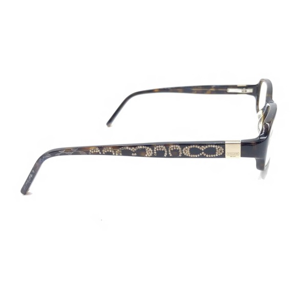 Coach Twila 849 Brown Tortoise Rectangle Eyeglasses Frames 50-16 135 Designer - Picture 4 of 12